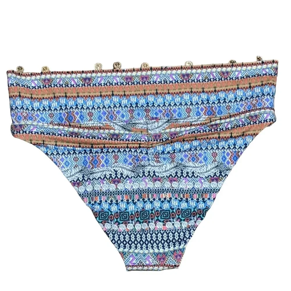 NWT Sunseeker bikini bottom geometric medallion 2192020 midrise size 6/US